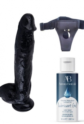 Belden Balamal Kayganlatrc Set Noctis 32cm Siyah Dildo No:23